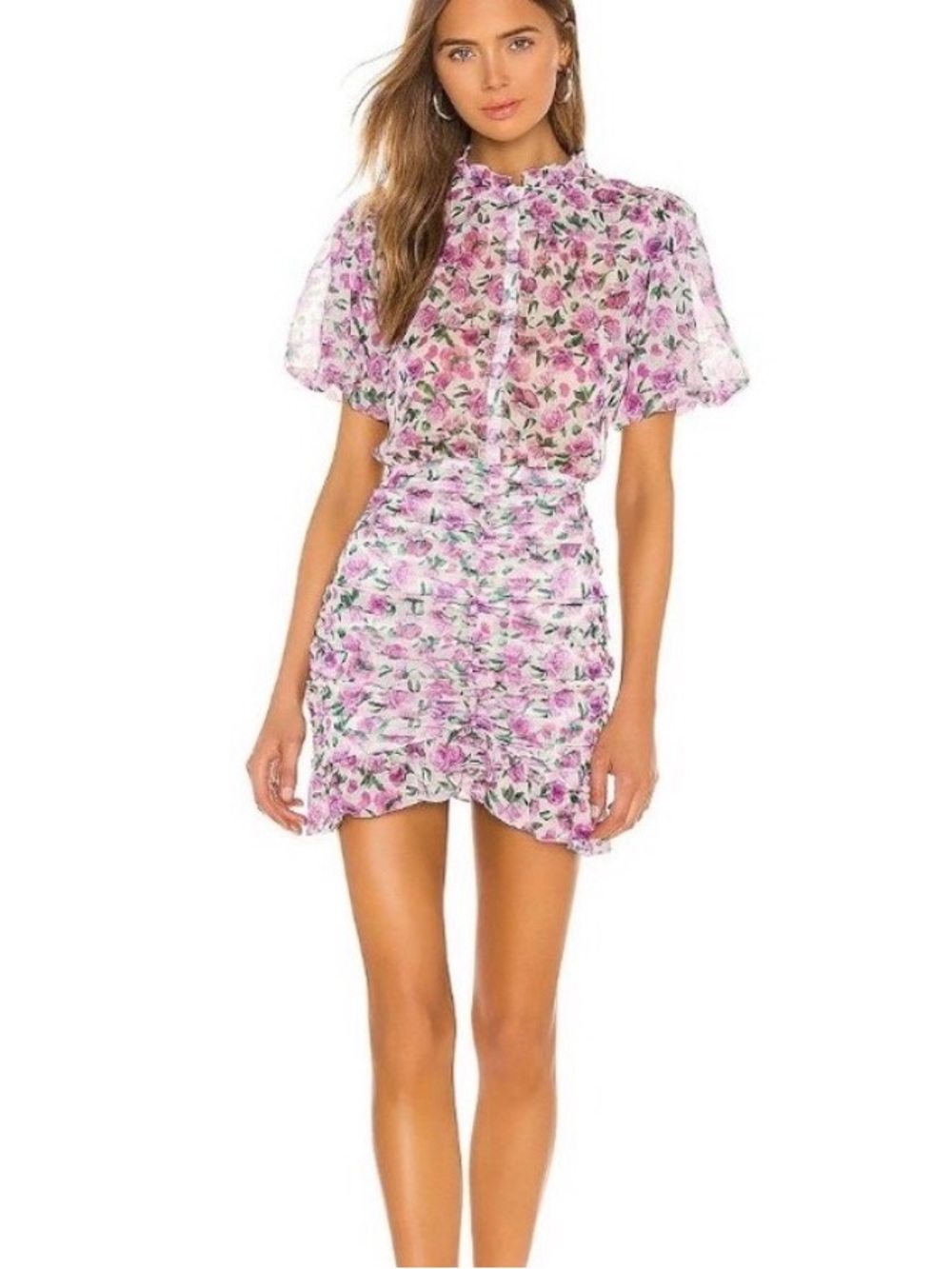 Iorane Floral Mini Dress In Mini Floral Size 40/med
